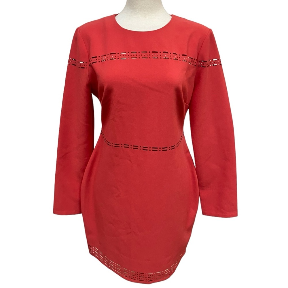 NEW Likely Cranberry Solace Dress Cut Out Long Sleeve Revolve Dress Women’s 12